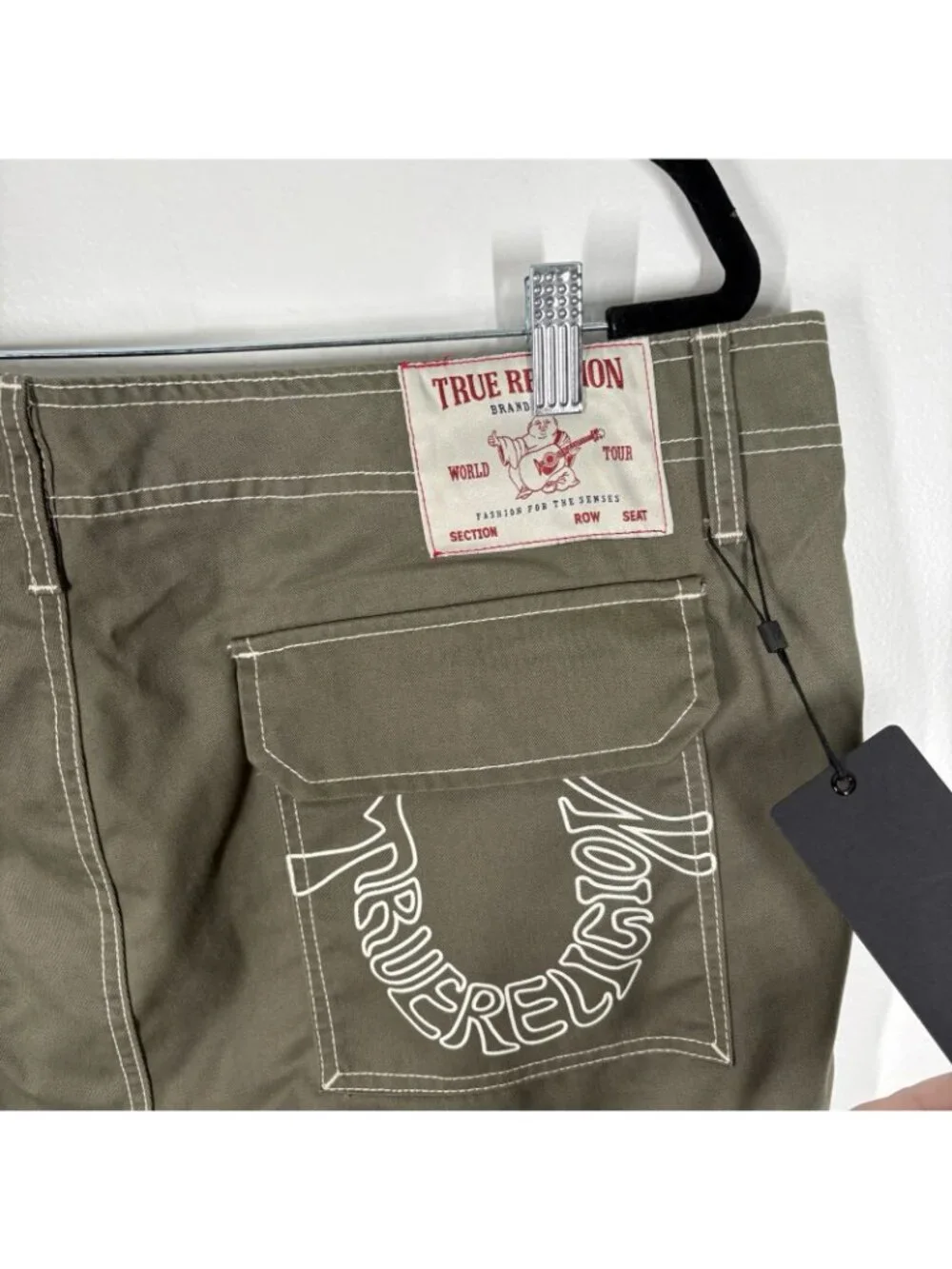 True Religion Men Size 38 Casual Baggy Kalamata Cargo SN Pant HS Outline NWT